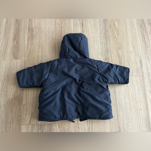 Petit Bateau Baby Jacket Navy Mitten Pockets - Size 0-3 months - Picture 6 of 6